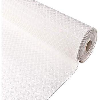 Mantel de mesa muletón 140x180 cm PVC antideslizante resistente a manchas blanco