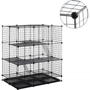 PawHut 30 Piece DIY Expandable Metal Pet Cage