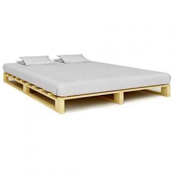Pine Wood Pallet Bed Frame 160x200 cm