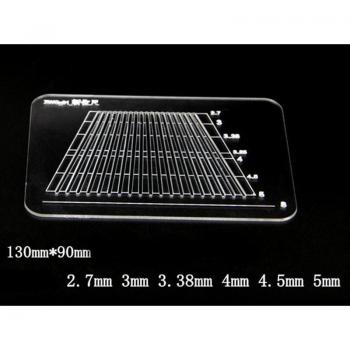 Multifunctional Acrylic Ruler for Punching Positioning