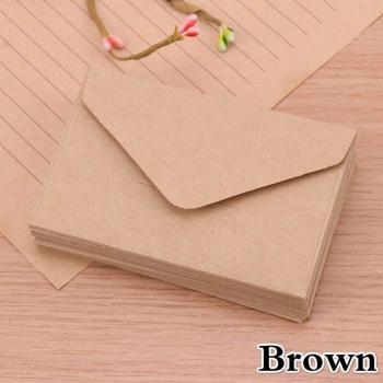 Mini sobres de papel Kraft blanco para bodas