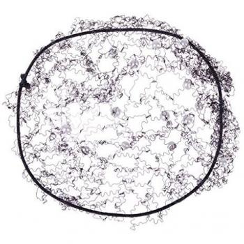 QHP Invisible Pearl Hair Net (Black)