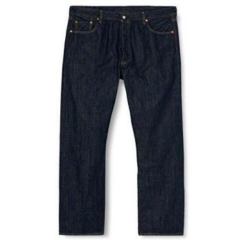 Levi's® Straight Fit Jeans 501™ mit Knopfleiste, Größe 38/30, Dunkelblau