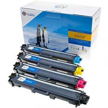 Multipack Toner G&G Brother TN-241BK/TN-245C Noir, Jaune, Cyan, Magenta