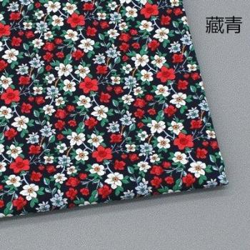 Tela floral retro de algodón puro 50cm x 160cm