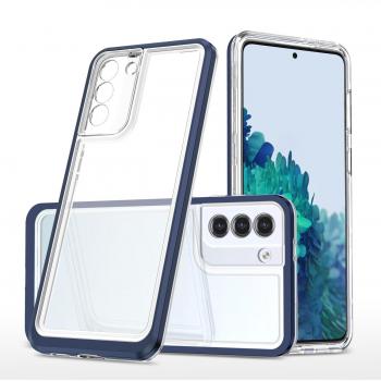 Samsung Galaxy S23 3-in-1 Clear Case with Blue Accent
