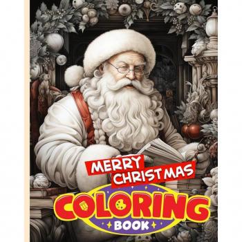 Merry Christmas Coloring Book For Kids and Adults