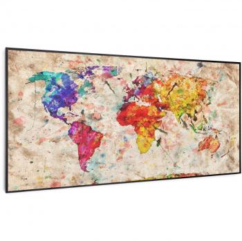 Aquecedor Smart Infravermelho Mapa Colorido 120x60cm
