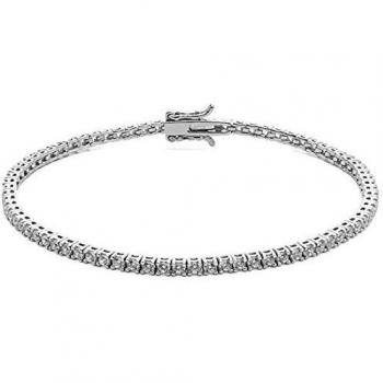 Pulsera Comete UBR 994 de Plata 925 con Zirconia Blanca 2mm para Hombre