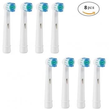 U-prime ® Ersatzbürsten für Braun Oral-B Precision Clean/FLEXISOFT EB17–4 SB