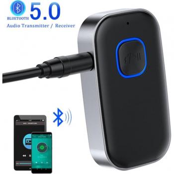 Transmisor manos libres con Bluetooth 5.0 y adaptador de 3,5mm