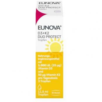 EUNOVA DuoProtect D3 + K2 Tropfen, 11,5 ml Lösung