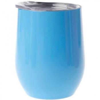 Stainless Steel Egg‑Shaped Coffee Tumbler