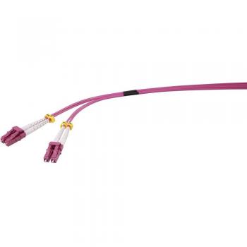 Câble optique multimode 1m rouge pourpre 1x LC mâle
