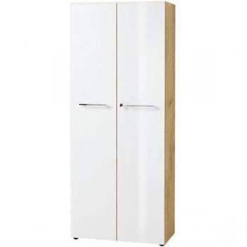 Germania Double Door Filing Cabinet in Oak and White