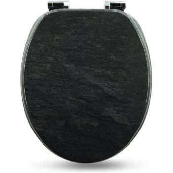 Granit-Motiv WC-Sitz mit Absenkautomatik