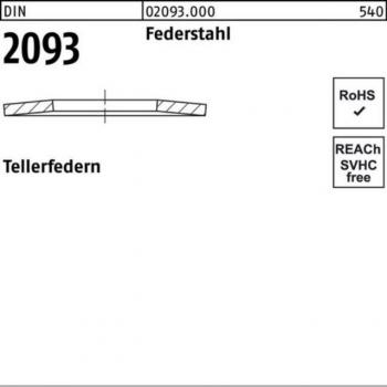 Qualitäts-Tellerfedern DIN 2093 Federstahl 200er Pack