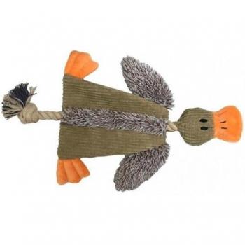 One-Size Green Good Boy Crinkle Duck Plaything