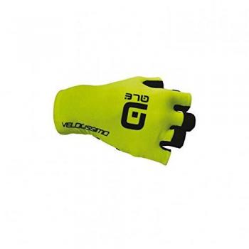 Ale Licra Men's XL Fluoro‑Yellow/Black Gloves