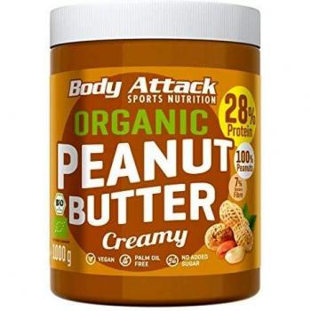 Body Attack ORGANIC PEANUT BUTTER, 1000g