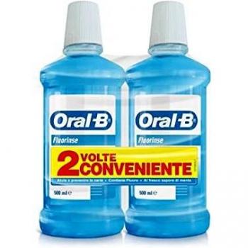 Oral-B Fluorinse Collutorio Protezione Gengive, 2 x 500ml