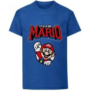 Maglietta Super Mario per Bambini Stile Varsity