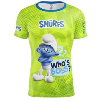 T-Shirt a Manica Breve Smurfs Boss di Otso Verde