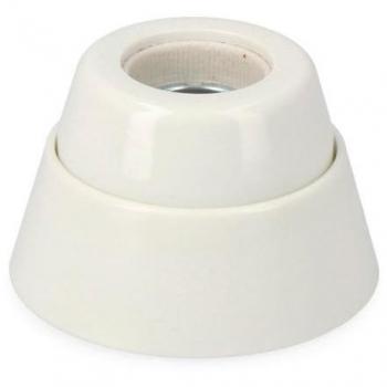 Portalámparas EDM E27 zócalo recto porcelana (retractilado)