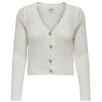 ONLROSELIA Cardigan V‑Neck, Knopfverschluss, Baumwollmischung