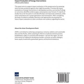 Asian Development Bank: Impact Evaluation of Energy Interventions