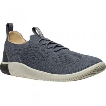 Keen Barfußschuh KNX KNIT LACE – Schwarzer Magnet