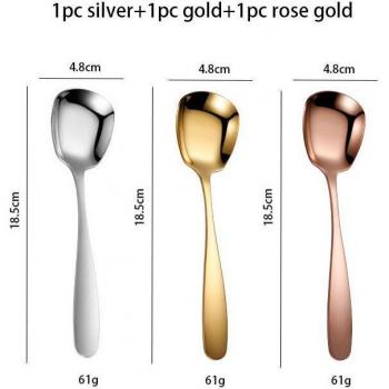 Cuillère à crème glacée en acier inoxydable 304