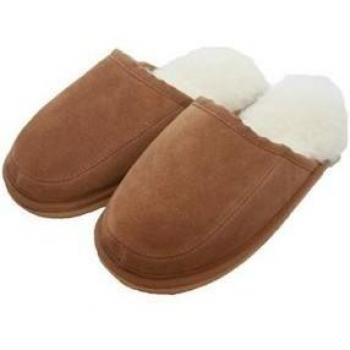 Chaussons James en laine chameau Eastern Counties