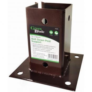 X 3 Metal Garden Fence Post Holder