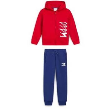 Tuta Diadora HD FZ Logo Rossa “Salsa” per Ragazzi