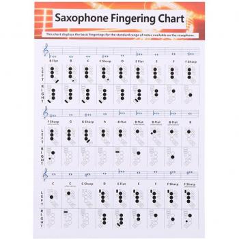 Diagramme d'étude de saxophone pour enseignants/étudiants