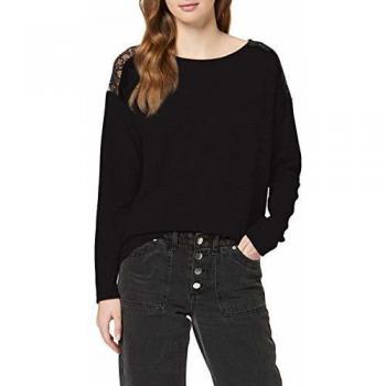 Vero Moda VMMALENA LS Top de Manga Larga, Negro, XL para Mujer