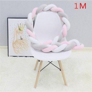 Infant Bumper Bed Braid Knot Soft Pillow Cushion