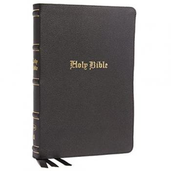 KJV Holy Bible: Large Print Thinline, Black Genuine Leather, Red Letter, Comfort Print: King James Version