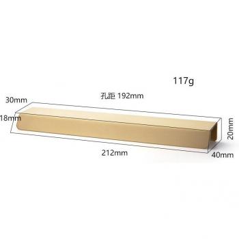 Brass Hidden Handle for Drawers