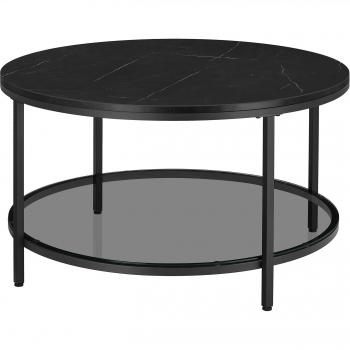 Midnight Marble Living Room Centerpiece