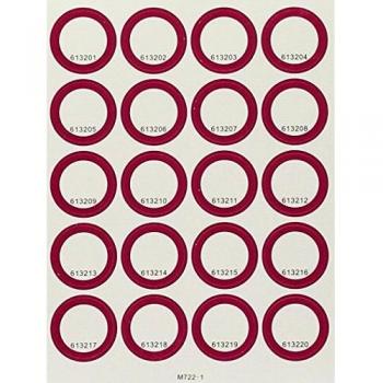 Franklin Anybook M722 Red Sticker Set