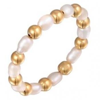 Bague Chic en perles d'eau douce et argent 925