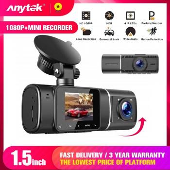 1080P Gravity Sensor Dash Cam for Front and Rear
