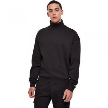 Urban Classics High Rib Neck Crew Sweat-Shirt schwarz
