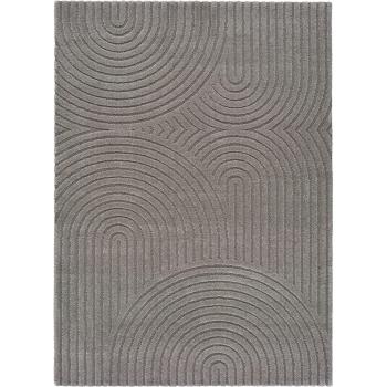 Alfombra interior escandinava con textura gris 80x150 cm