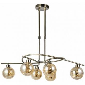 Lámpara colgante Fabrilamp Varanasi 6xG9 de cuero