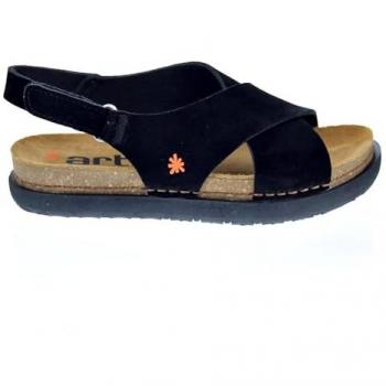 Sandales Noires ART Rhodes Plat