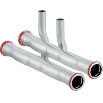 Raccord T Geberit Mapress C-St. 22x15 mm, galvanisé extérieur