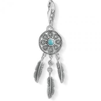 Charm de plata de ley 925 con cierre y zirconia cúbica de Thomas Sabo